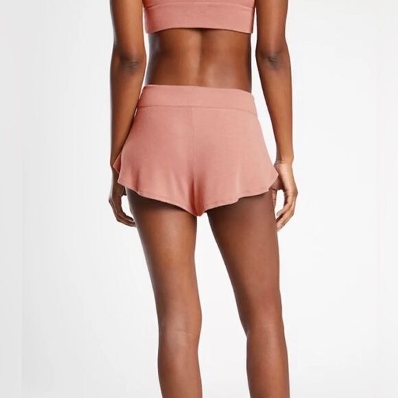 Athleta Well Rested Rib Sleep Shorts Maroon Size Small NWT $34 - Picture 5 of 9
